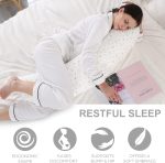 PinkFroggie 46" Long Pregnancy Pillow for Side Sleeping,Full Body Maternity Pillow with Removable Cover,Baby Comfort with Back Support,Versatile Surgery Recovery Support Cushion - Image 5